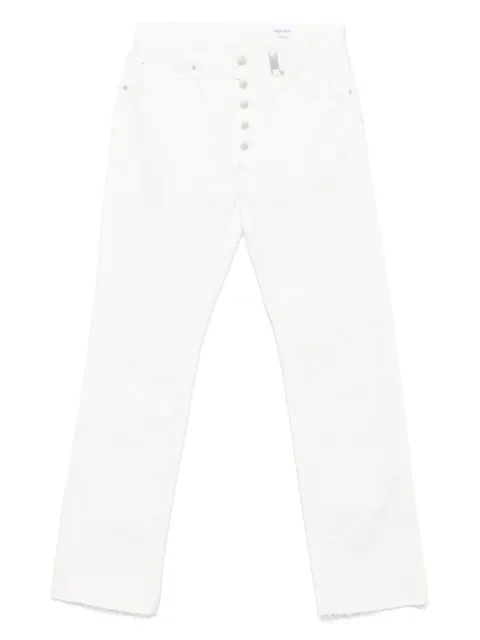 Alexander McQueen raw-cut jeans White 828714QYAAE
