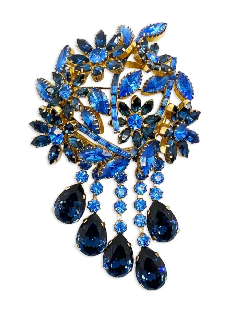 Jennifer Gibson Jewellery 1950s Fischland Schmuck crystal brooch Gold JGJSCHMUCKBRO