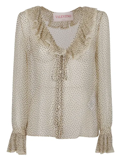 Valentino Garavani silk shirt Neutrals BAB7H3981