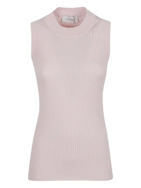 Sportmax ribbed sleeveless top Pink 2512361032600