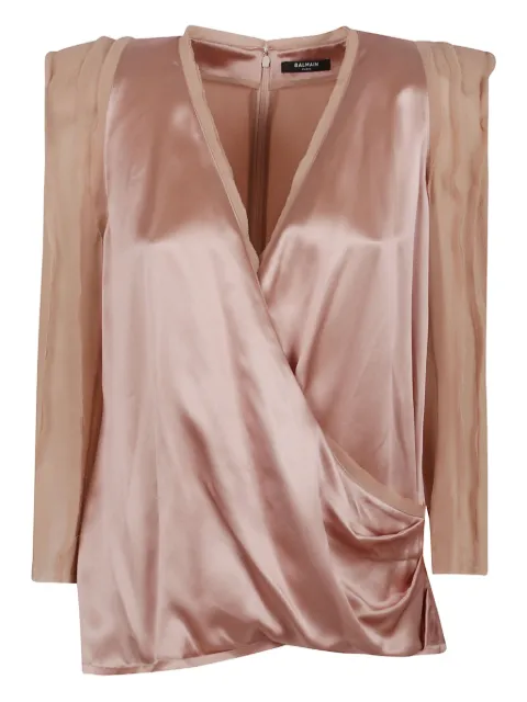 Balmain silk blouse Neutrals EF0AG665MH04