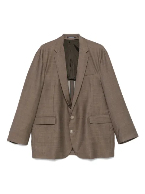 Emporio Armani check-pattern blazer Brown EM002353TE10180