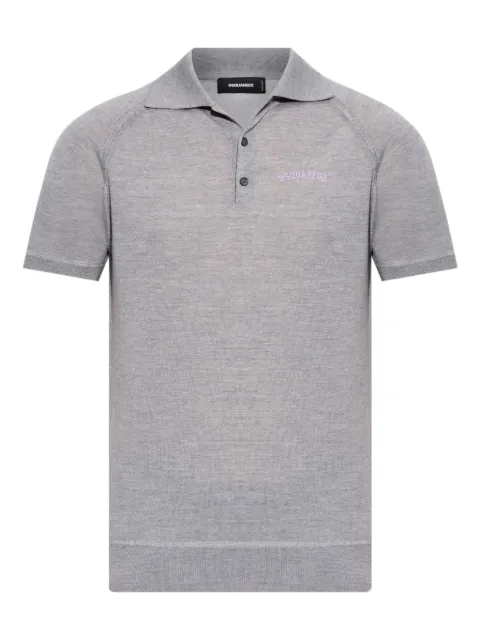 DSQUARED2 knitted polo shirt Grey S71HA1366D13117
