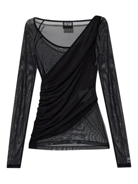 Versace Jeans Couture draped top Black 78HAH600J0192