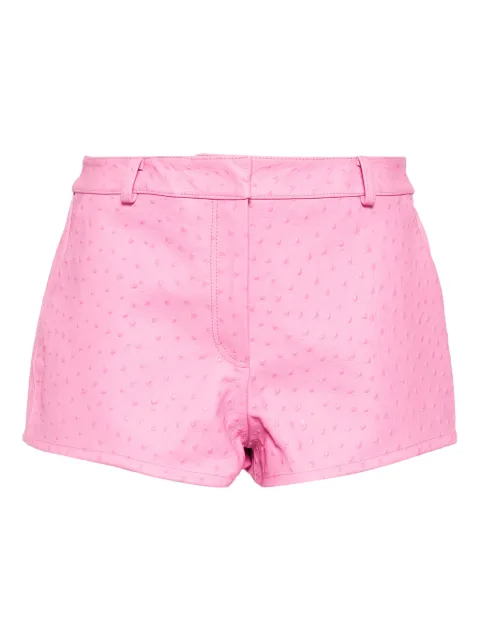 Casablanca leather shorts Pink WS25TR31301
