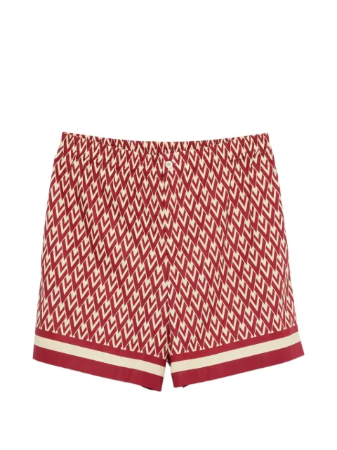 Valentino Garavani Toute La V-print bermuda shorts Red VRDE38B20