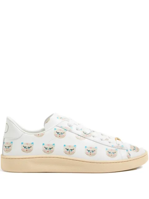 Valentino Garavani Royco sneakers in nappa calfskin with Le Chat De La Maison motif White YS0K34EAM