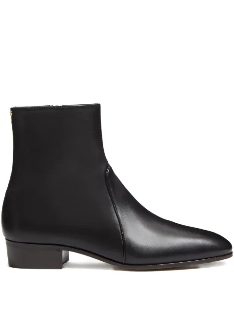 Valentino Garavani Pat round-toe boots Black YS0K02DQX