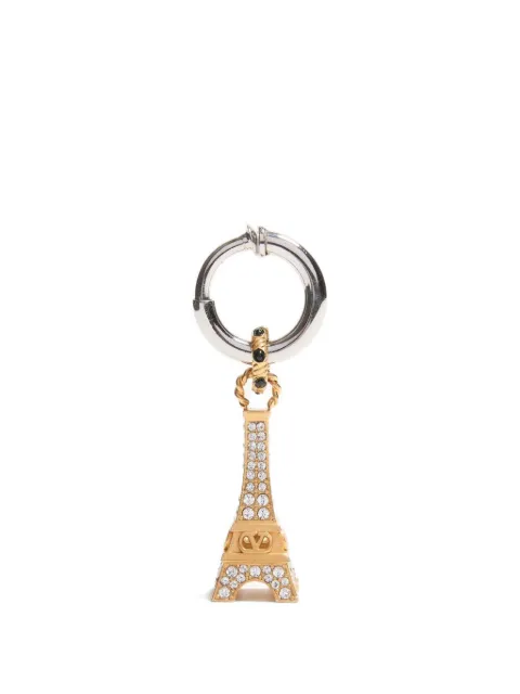 Valentino Garavani Chez Valentino single earring in metal and swarovski® crystals Silver YJ0AM8VTI