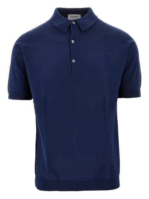 John Smedley Adrian polo shirt Blue ADRIANFRENCHNAVY