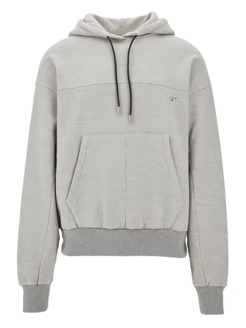 1989 STUDIO logo-embroidered hoodie Grey S03MMC003FLE001