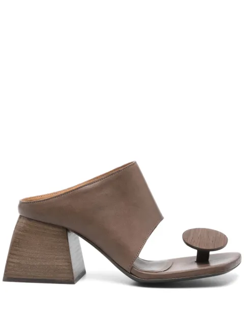 Uma Wang Stone mules Brown US9199