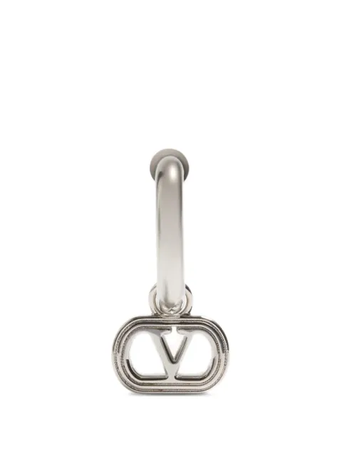 Valentino Garavani Ovalette mono earring in metal Silver YJ0AJ3MET