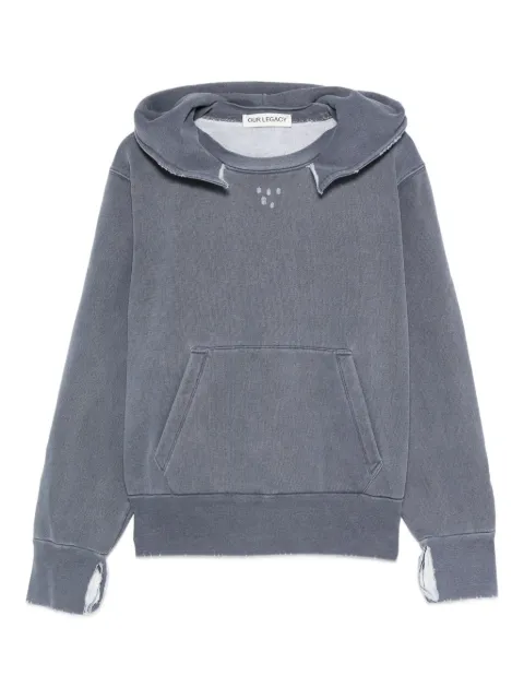OUR LEGACY distressed hoodie Blue M4256RF