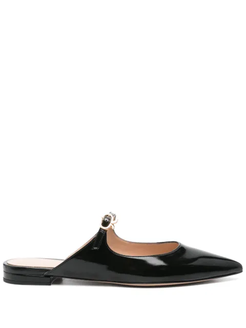 Gianvito Rossi patent-leather mules Black G9558205RICNUI