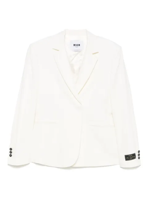 MSGM double-breasted blazer Neutrals 3842MDG02257127