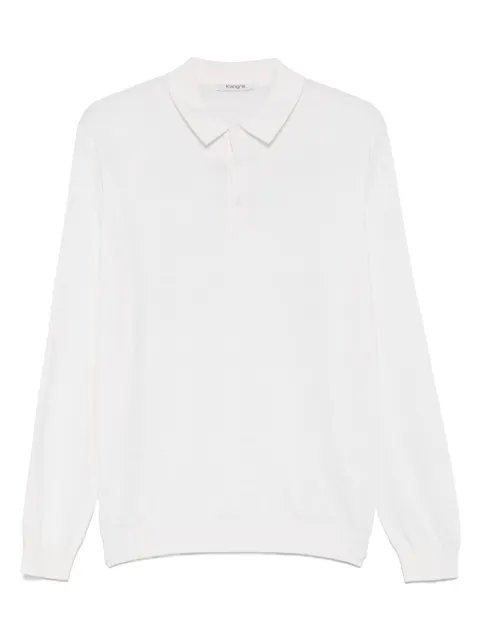 Kangra fine-knit polo shirt Neutrals 800403