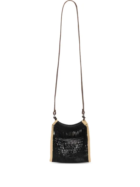 LEMAIRE mini crossbody Filt net bag Black BG0077LF1269