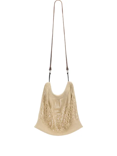 LEMAIRE large crossbody Filt net shopping bag Neutrals BG0075LF1269