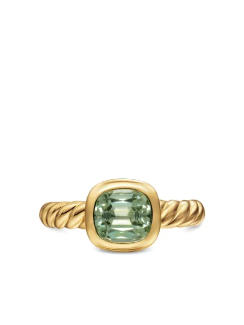 David Yurman 18K yellow gold DY Mercer® prasiolite ring Gold R1873388APA