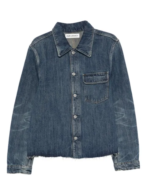 OUR LEGACY patch-pocket denim jacket Blue M4251CR