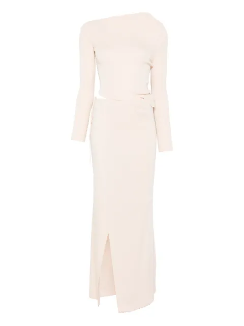 Aya Muse Aura cut-out maxi dress Neutrals AMPF2501