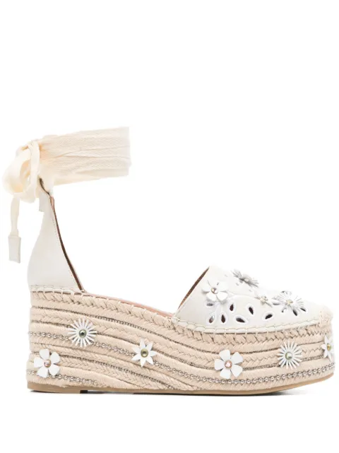 Kurt Geiger London 80mm Flower espadrilles Neutrals 4352644209