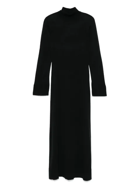 TOTEME slit-sleeve knitted dress Black 253WRD0236YA0079001
