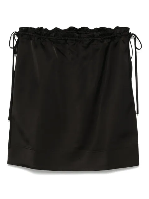 TOTEME drawstring mini skirt Black 253WRB0281FB0382001