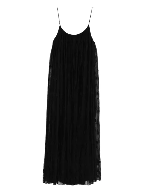 TOTEME floral tulle midi dress Black 253WRD0211FB0431001