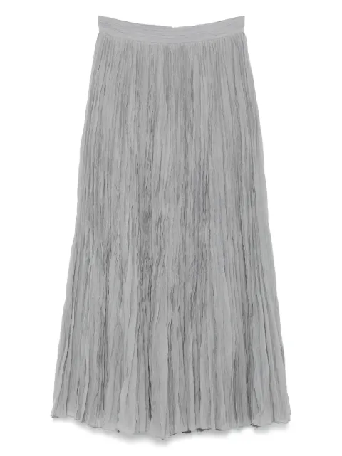 TOTEME crinkled plissé skirt Grey 243WRB0197FB0200023