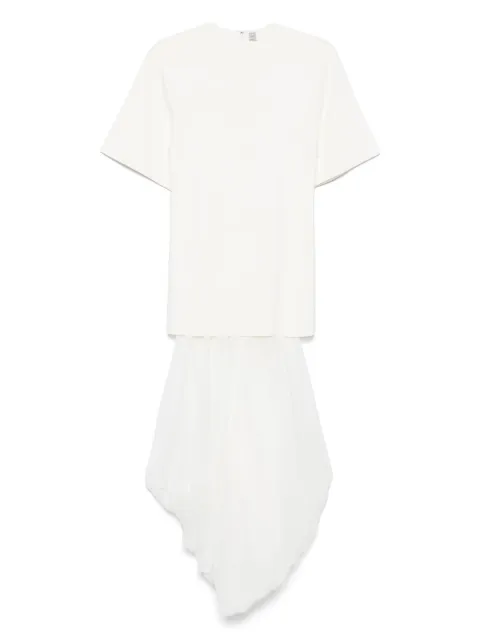 TOTEME panelled T-shirt dress Neutrals 253WRD0215YA0187047