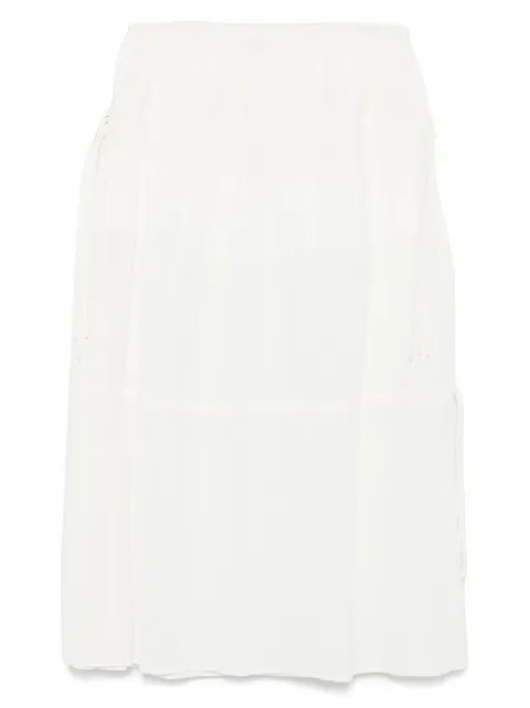 TOTEME organic cotton skirt White 253WRB0250FB0370059