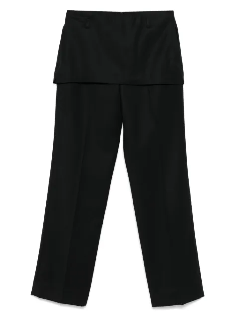 TOTEME layered trousers Black 253WRB0284FB0435001