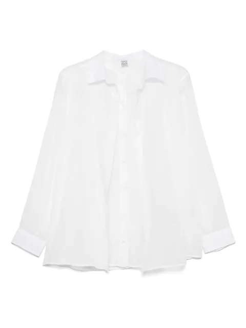 TOTEME double-collar shirt White 253WRT0544FB0434047