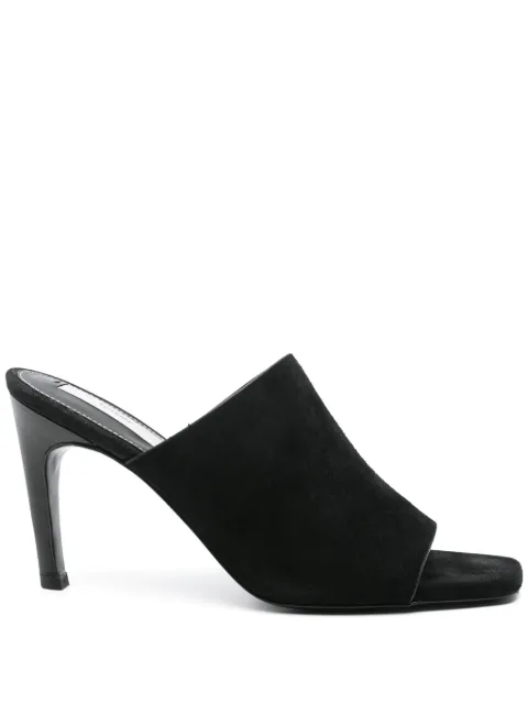 TOTEME 90mm velour mules Black 253WAS0245LE0004001