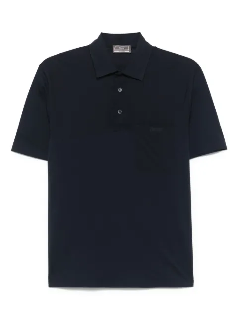Herno logo-debossed polo shirt Blue JPL00137U52003