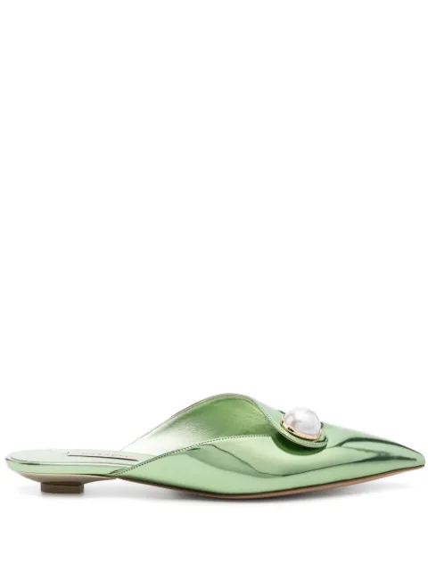 Casadei Blade mules Green 1G637J020MC652