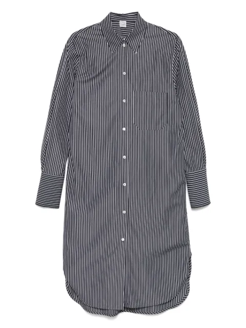 TOTEME striped shirt dress Black 253WRD0201FB0436046
