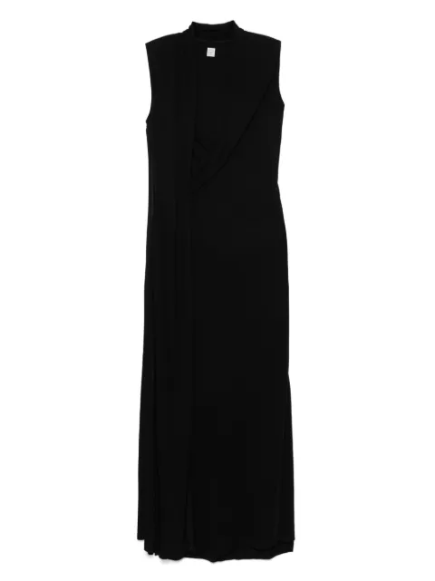 TOTEME overlapped scarf dress Black 253WRD0235FB0266001