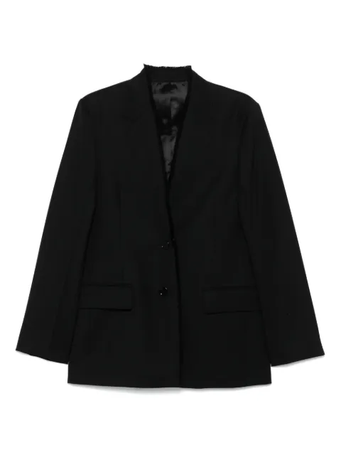 TOTEME raw-lapel blazer Black 253WRZ0054FB0435001