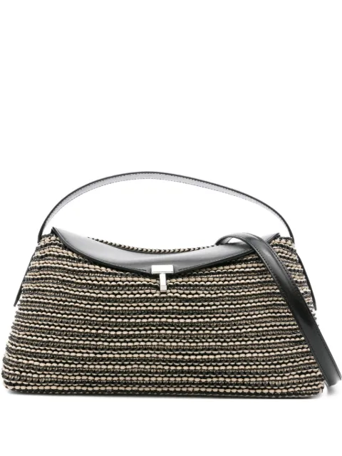 TOTEME woven leather top handle bag Black 252WAL961LE0134208