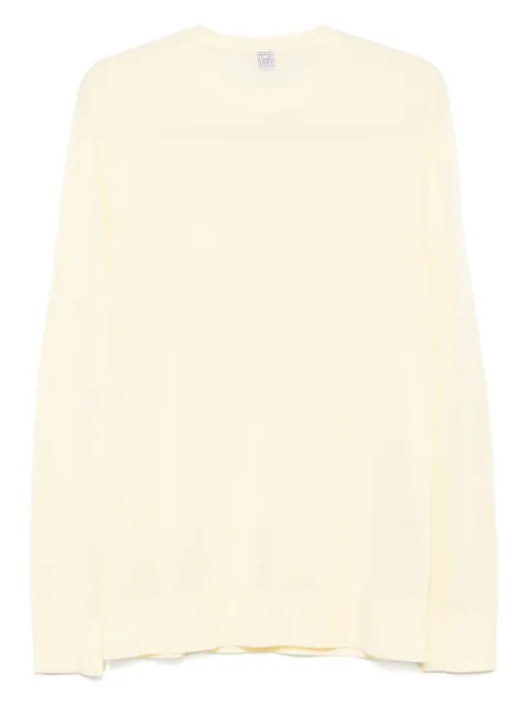 TOTEME long-sleeved T-shirt Yellow 253WRT0604YA0079300