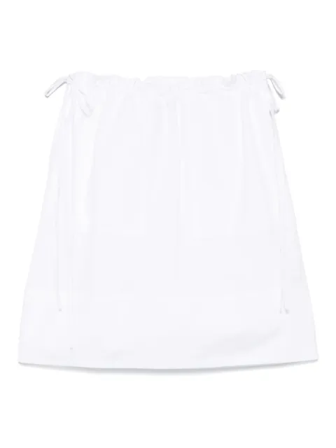 TOTEME drawstring-waist skirt White 253WRB0281FB0226047