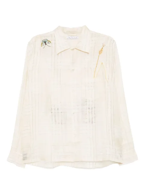 Sky High Farm embroidered shirt Neutrals SHF01B0011