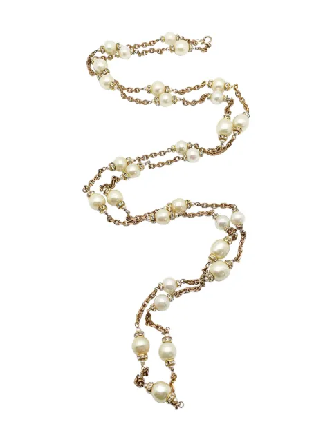 CHANEL Pre-Owned 1960s pearl-embellished necklace Gold CHAPRLSAUTOIR