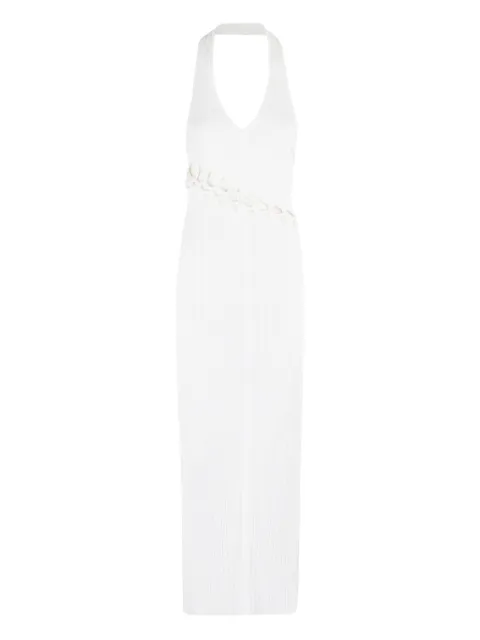 IRO ribbed halterneck dress White WM33KELLIA