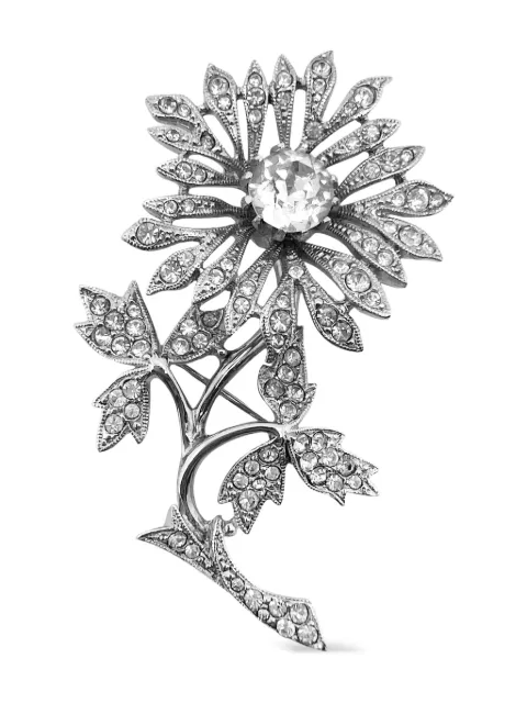 Jennifer Gibson Jewellery 1980s Attwood Sawyer floral brooch Silver JGJASFLORABRO