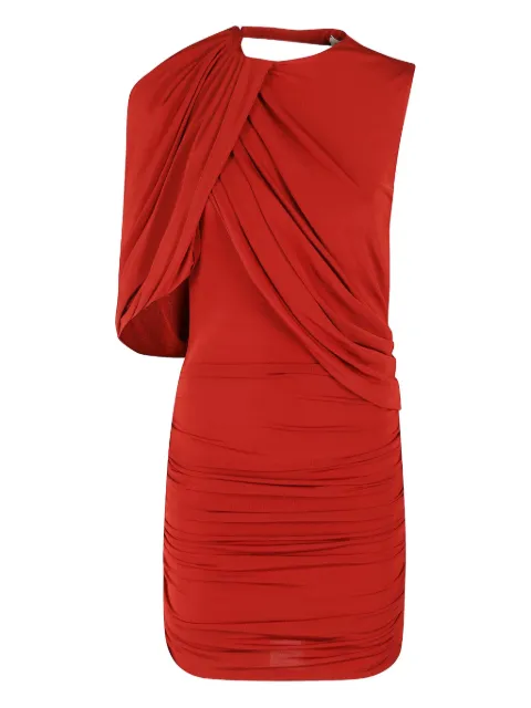 Magda Butrym drape-detail mini dress Red 131525096