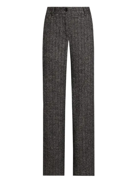 Dolce & Gabbana striped tweed trousers Black FTC31TFRZAN